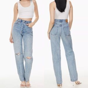 NWT Artizia Denim Forum The Joni High Rise Loose Fit Baggy Denim Jeans 31 x 32‎
